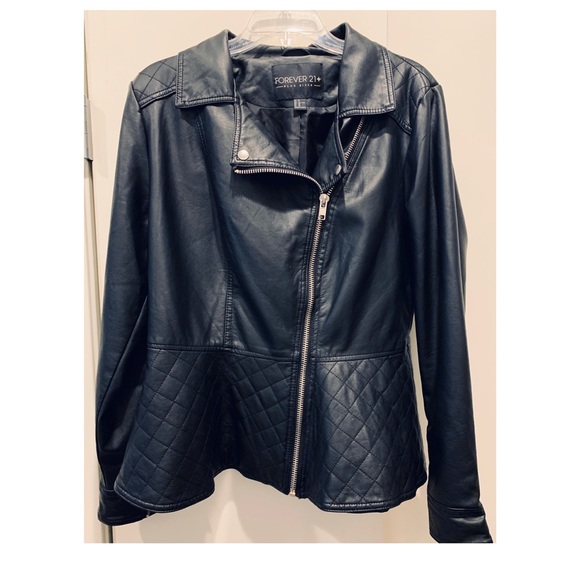 forever 21 leather jacket plus size